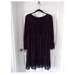 Sanctuary Black 3/4 Sleeve Dress Size Medium